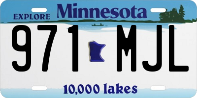 MN license plate 971MJL