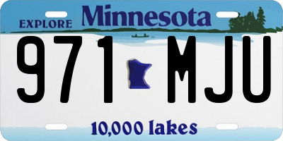 MN license plate 971MJU