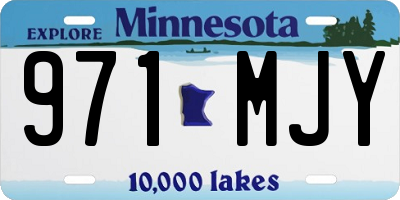 MN license plate 971MJY