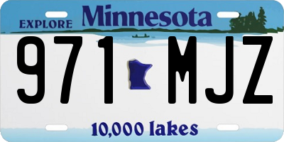 MN license plate 971MJZ