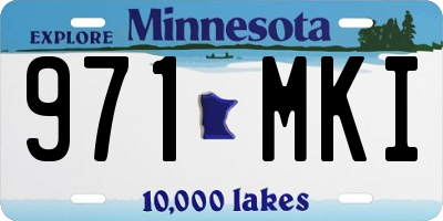 MN license plate 971MKI
