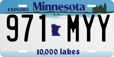 MN license plate 971MYY