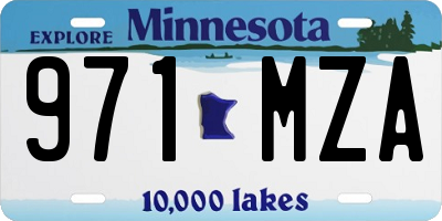 MN license plate 971MZA