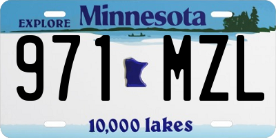 MN license plate 971MZL