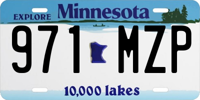 MN license plate 971MZP