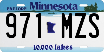 MN license plate 971MZS