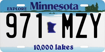MN license plate 971MZY