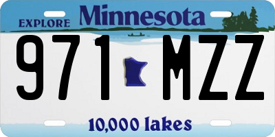 MN license plate 971MZZ