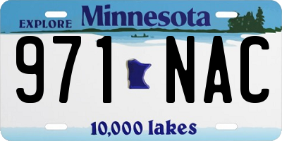 MN license plate 971NAC