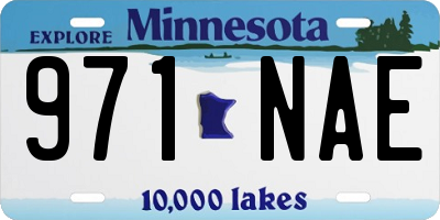 MN license plate 971NAE