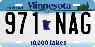 MN license plate 971NAG