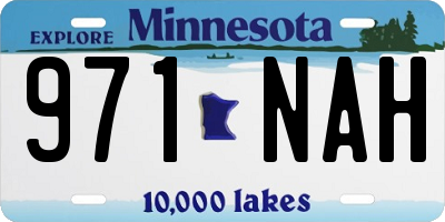 MN license plate 971NAH