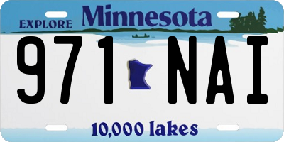 MN license plate 971NAI