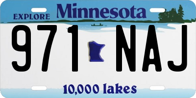 MN license plate 971NAJ
