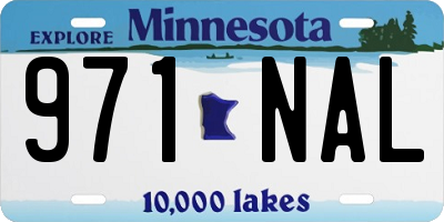MN license plate 971NAL