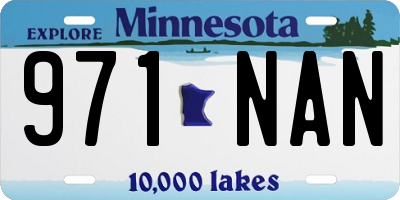 MN license plate 971NAN