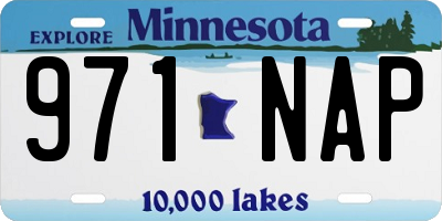 MN license plate 971NAP