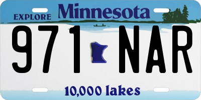 MN license plate 971NAR