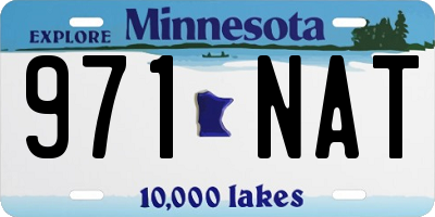 MN license plate 971NAT