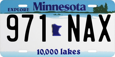 MN license plate 971NAX