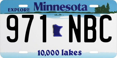 MN license plate 971NBC