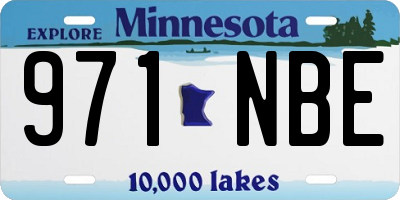 MN license plate 971NBE