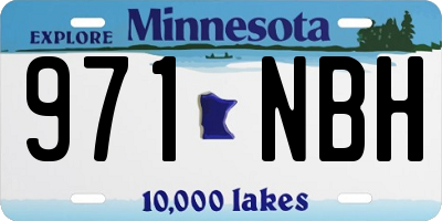 MN license plate 971NBH