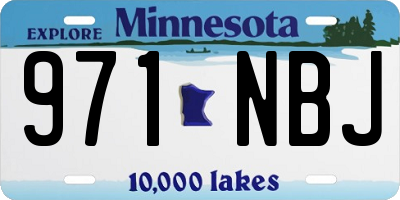 MN license plate 971NBJ