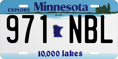 MN license plate 971NBL