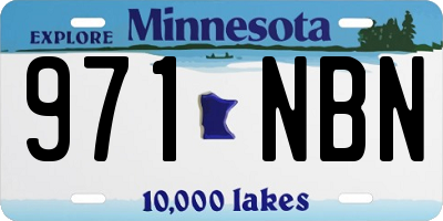 MN license plate 971NBN