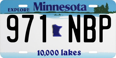 MN license plate 971NBP