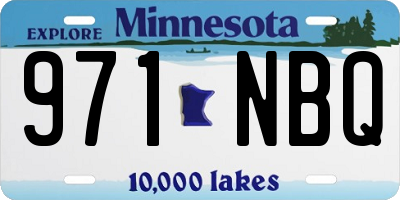 MN license plate 971NBQ