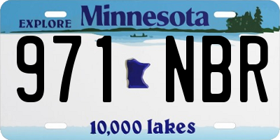 MN license plate 971NBR