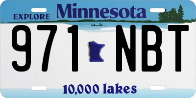 MN license plate 971NBT