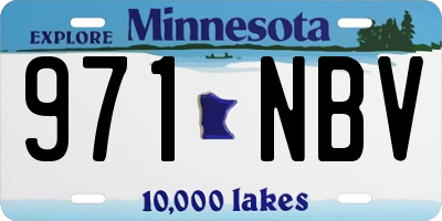 MN license plate 971NBV