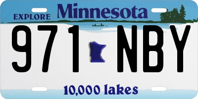MN license plate 971NBY