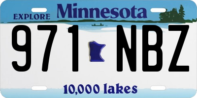 MN license plate 971NBZ