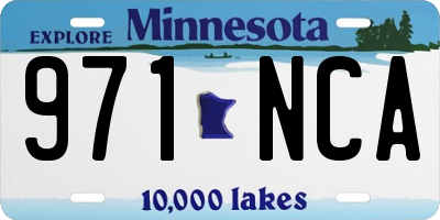 MN license plate 971NCA