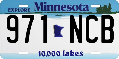 MN license plate 971NCB