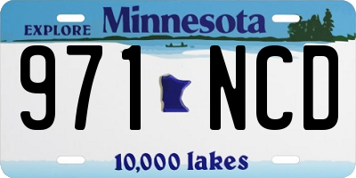 MN license plate 971NCD