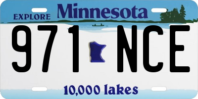MN license plate 971NCE