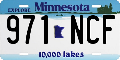 MN license plate 971NCF