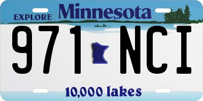 MN license plate 971NCI