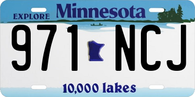 MN license plate 971NCJ