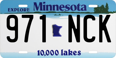 MN license plate 971NCK