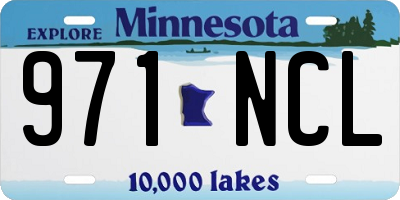 MN license plate 971NCL