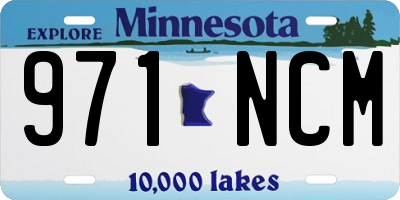MN license plate 971NCM
