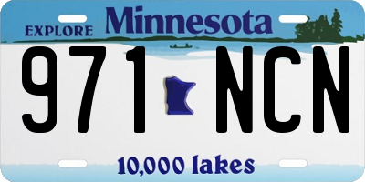 MN license plate 971NCN