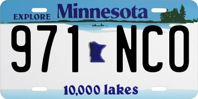 MN license plate 971NCO