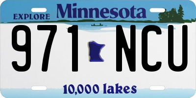 MN license plate 971NCU